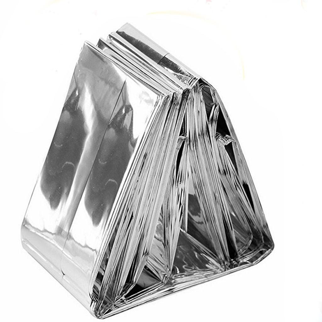 Emergency Survival Blanket Tent Insulation Polyester Film Outdoor Shelter 210 x 160CM Lightweight Compact Reflective Thermal Protection 210*160