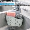 SCHWAMMOX Sponge Holder Kitchen Sink Organizer Sponge Holder Shelf