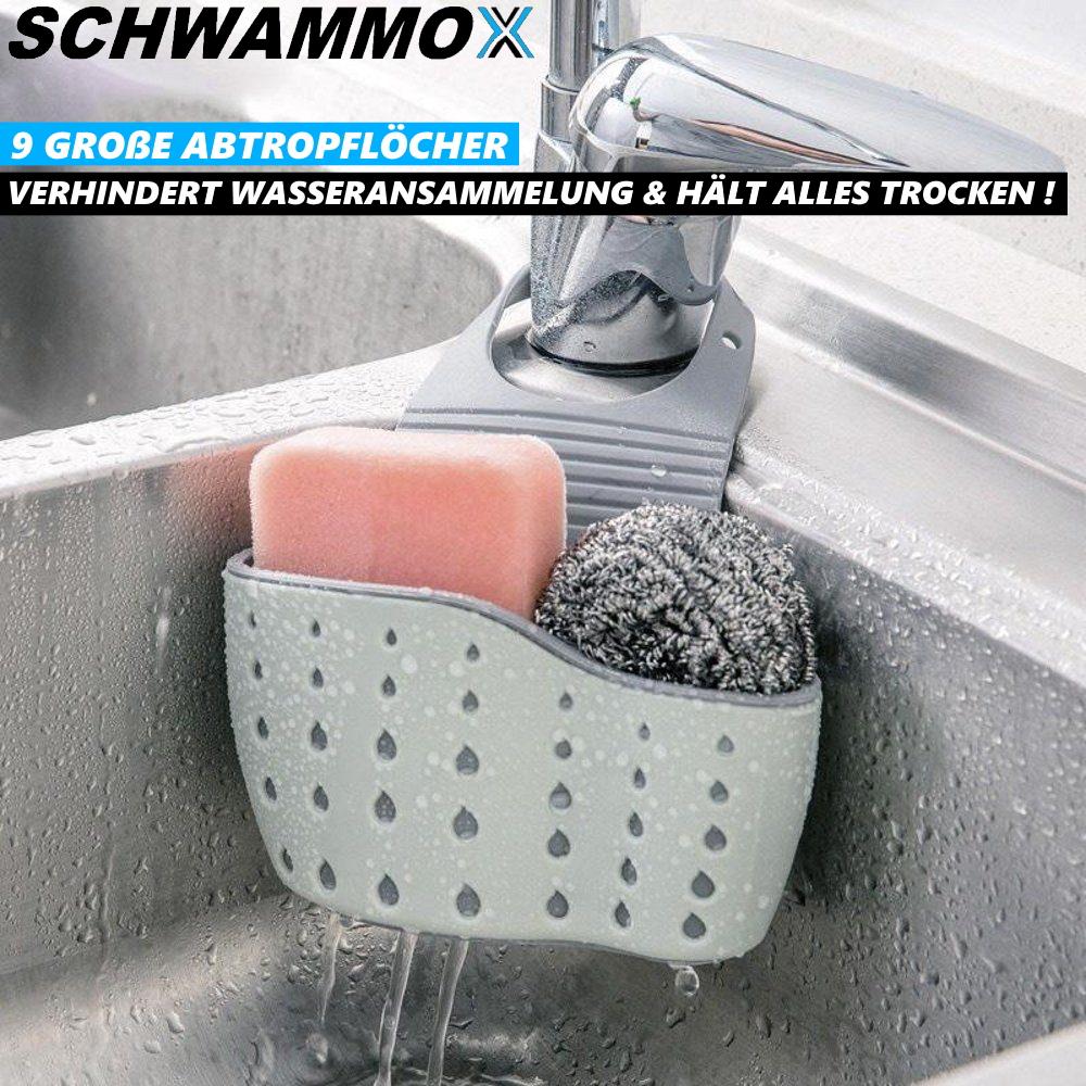 SCHWAMMOX Sponge Holder Kitchen Sink Organizer Sponge Holder Shelf