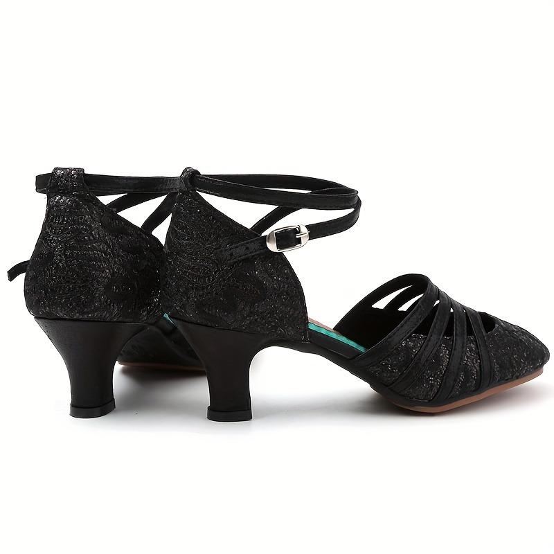Scarpe da Ballo Moderno da Sala da Ballo per Donne Adulte Suola in Gomma Morbida 5,5 cm Scarpe da Ballo Standard Scarpe da Ballo Tango Salsa Party