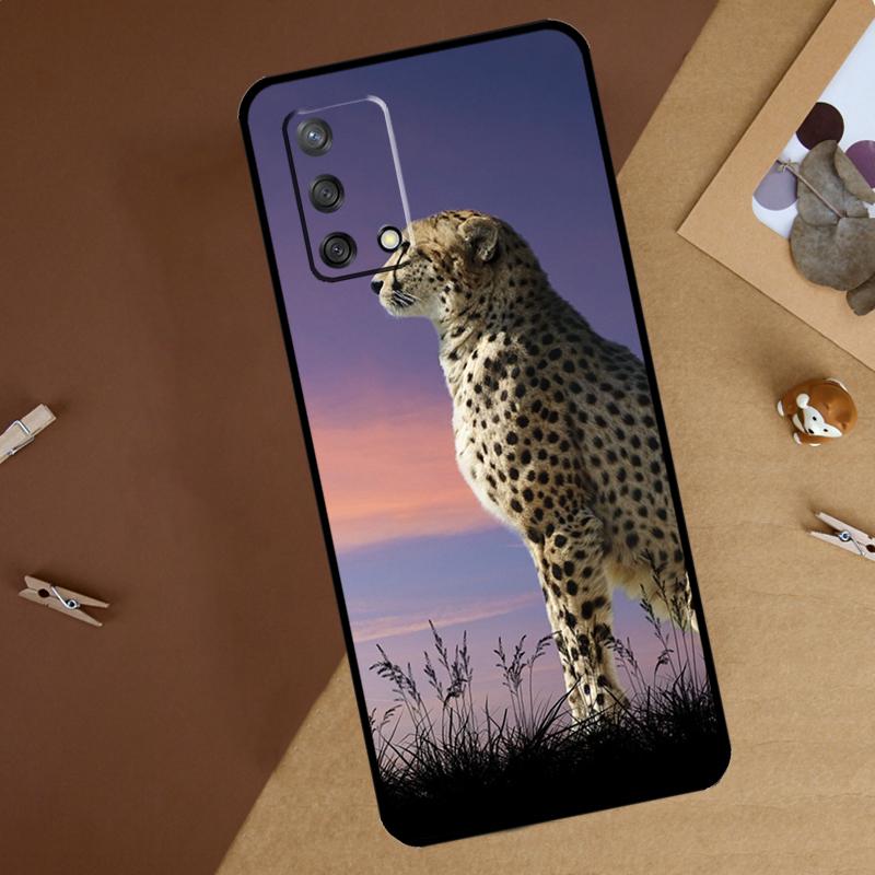 Cheetah Panther Snow Cheetah For Oppo A18 A38 A58 A78 A98 A40 A60 A80 A74 A94 A54 A16 A76 A96 A15 A57S A17 A77 Phone Case