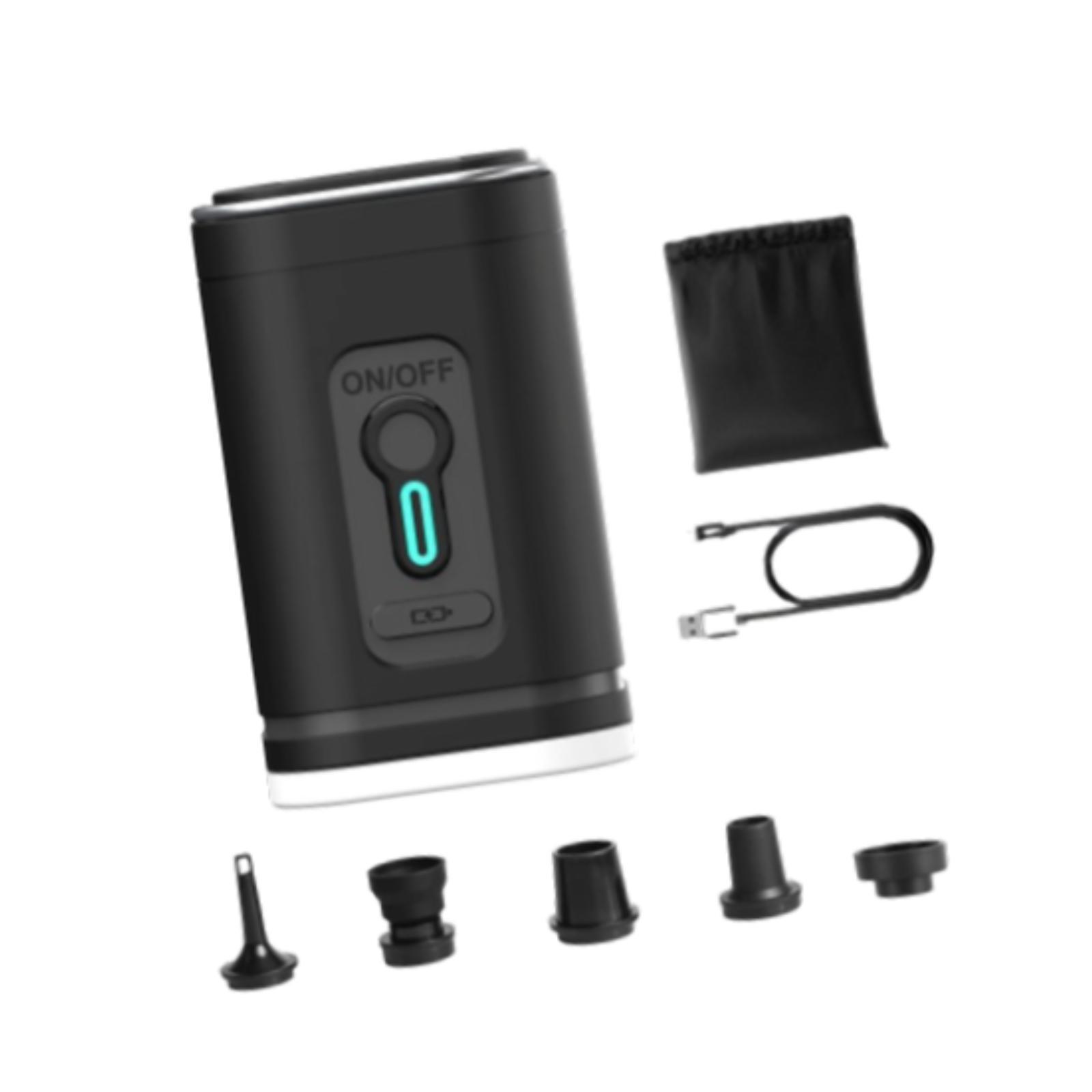 

Портативный воздушный насос для надувных изделий для бассейнов, поплавков, спорта на открытом воздухе, кемпинга чёрный