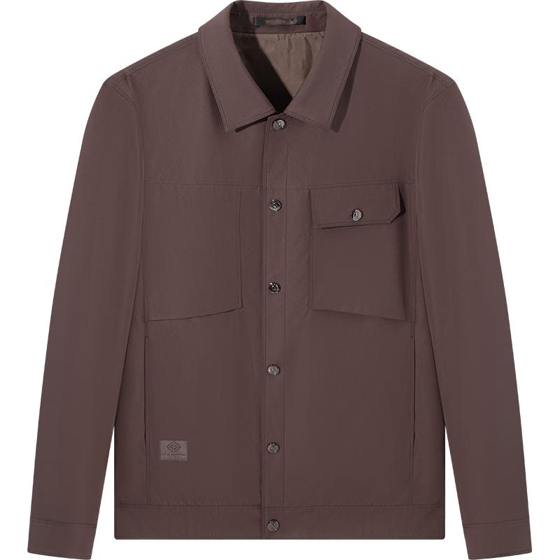 Septwolves Men's Jacquard Stand Collar Workwear Jacket