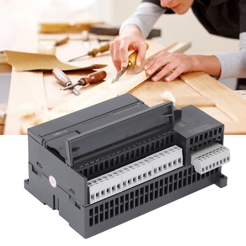 PLC Control Board High Speed Counting Built in Clock PLC Controller Relay Output 38.4Kb Download DC24V 12 in 8 Out for Machine