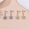Exclusive Christmas Snowflake Diamond Star Earrings