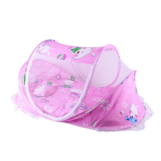 Baby Crib Netting Summer Portable Folding Baby Mosquito Cradle Net Kid Infant Sleep Shading