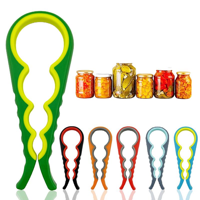 3-Piece Stainless Steel Set: 5-in-1 Can Opener, Beer Bottle Opener, 4-in-1 Lid Opener