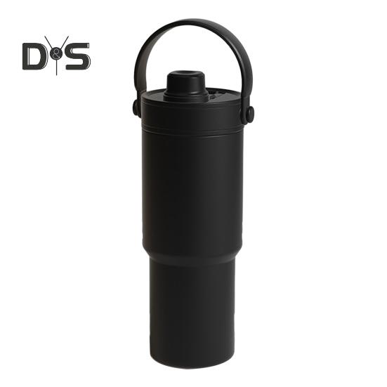 

Термос термос термос для путешествий с трубочкой большой емкости без BPA пищевой термос для воды стакан чёрный