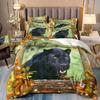 Black Leopard Bedding Set Animal Duvet Cover Queen King Double Duvet Cover Pillowcase 2/3 Gift Soft Bedroom Decoration