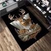 1Pc Animal Deer Print Rug - Home Decoration Carpet For Living Room Bedroom Flooring Computer Chair Area Rug