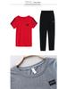 Women's Summer 2025 Cotton Sport Suit: Loose Short Sleeve Top & Cropped Pants Two-Piece Set