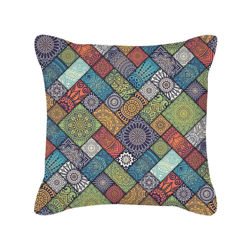New Product Pillow Ins Nordic Style Geometric Pattern Plush Pillow Cover Sofa Cushion Cover