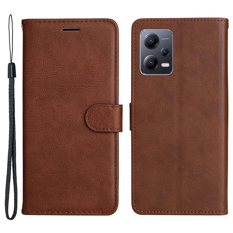 

KT Leather Series-2 для Xiaomi Redmi Note 12 5G (Глобальный) / (Индия) / (Китай) / Poco X5 5G Чехол-кошелек-подставка для телефона Кожаный чехол для телефона с ремешком