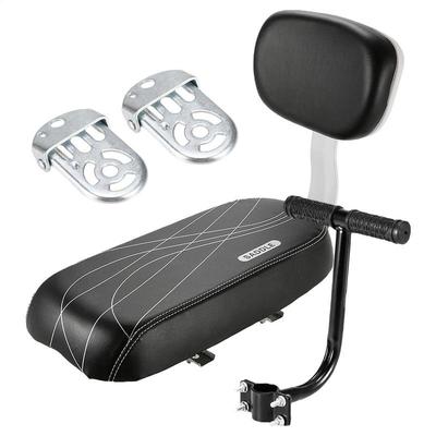 Bicycle Back Seat Bike Water Resistant PU Leather Soft Cushion Rear Rack Seat Children Seat With Back Rest Bicycle Accessories