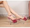 Women's Transparent Crystal Shoes Summer Super High Heels Stiletto Platform Wedding Shoes 181 Series 17cm Heel 7cm Platform LFD