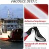 Reflective Strips Safety Travel Flag Red Reflective Safety Flag Kayak Safety Flag  Boating Fishing
