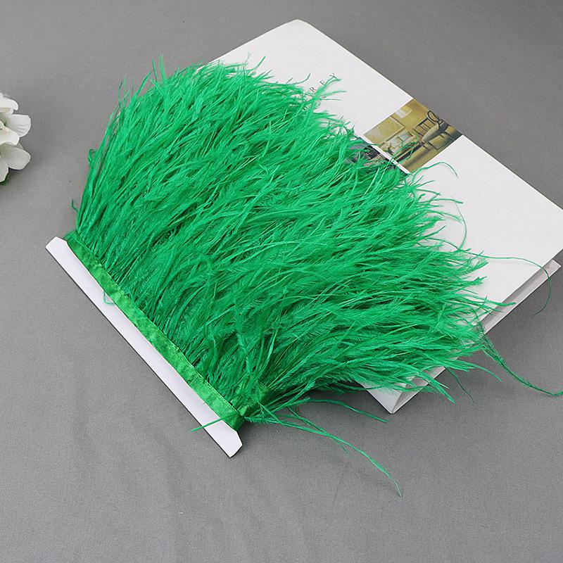 Ostrich Feather Lace Cloth Bandwidth 10-15Cm Stage Performance Clothing Decoration Accessories Lace Feather Ribbon