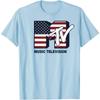 MTV Logo American Flag Graphic T-Shirt