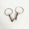 304 Stainless Steel Large Mouth Bridoon Horse Bit - Three-Piece Snaffle with O-Ring Ring for Mongolian Horses