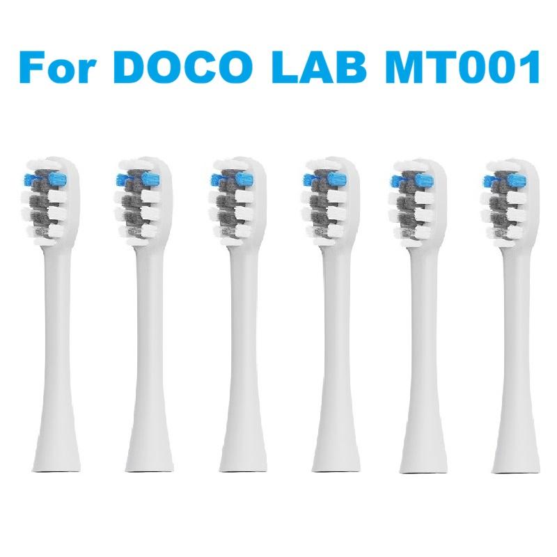 Toothbrush Heads Compatible with DOCOLAB Sonic Electric Toothbrush MT001, Replacement Brush Heads DuPont Nozzles