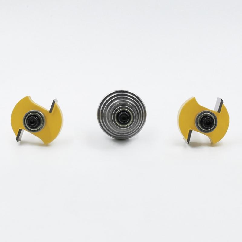 Durable 1/4" Shank 6mm Shank Grooving Milling Cutter with 7 Bearings Woodworking Anti-high Temperature Industry Tools