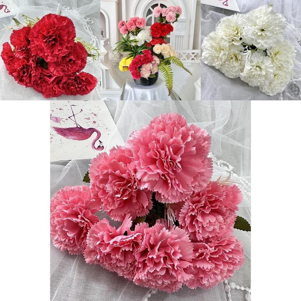 Artificial Carnation Floral Decor For Home Styling And Creative Projects