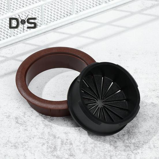 60MM Desk Cable Grommet Petal-Shaped Buckle Wire Hole Cover Home Office Desk Computer PC Cord Management Protection Round Cover Cable Organizer