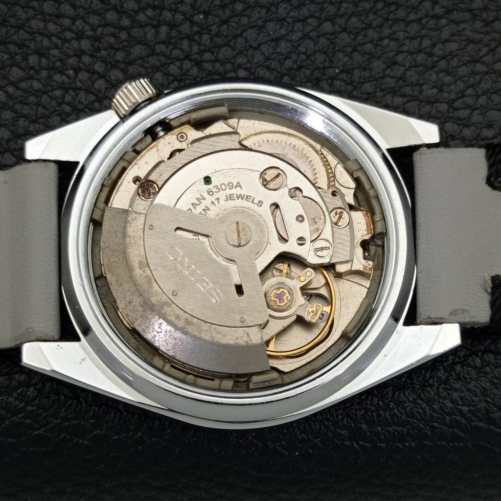 VINTAGE REFURBISHED SEIKO 5 AUTOMATIC JAPAN MENS GREY COLOR DIAL WATCH A440461-9 Sk-a440461-1