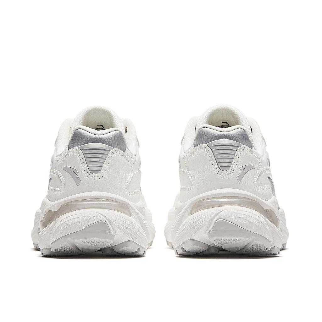 Anta AT802 Cushioning Height Increasing Abrasion Resistant Casual Shoes Women's Papyrus White/Silver/Cumulus Gray 922618882-5