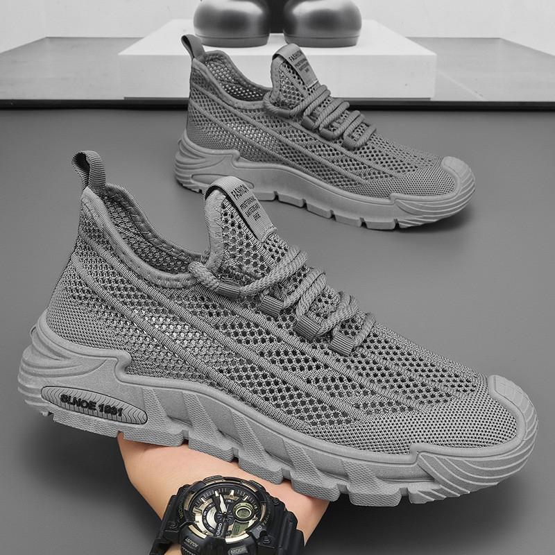 Men s Shoes Summer New Breathable Hollow Mesh Sneakers Non-slip Casual Dad 39