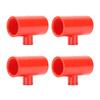20PCS Chicken Waterer PVC Tee Fittings Automatic Poultry Water Drinker Fittings for Threaded Nipples Waterer Cups