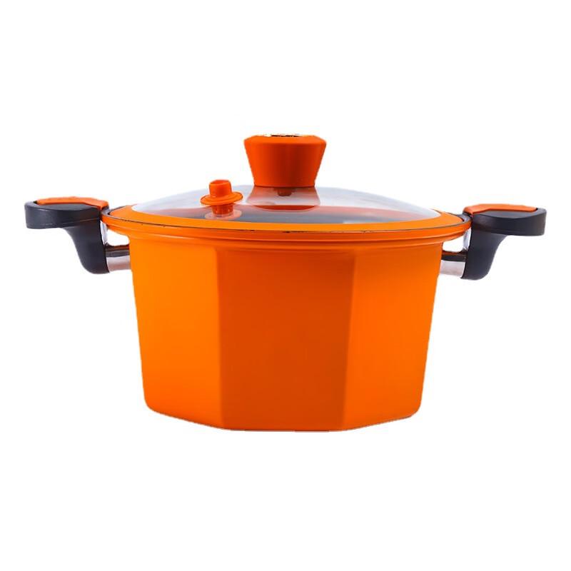 AISHIQI Double Handle Vacuum Iron Stew Pot