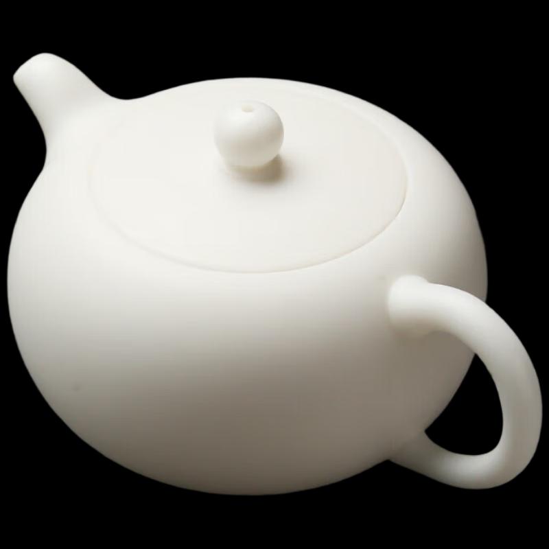 

Sushih Dehua China White Xishi Teapot - Matte Mutton-Fat Jade Porcelain