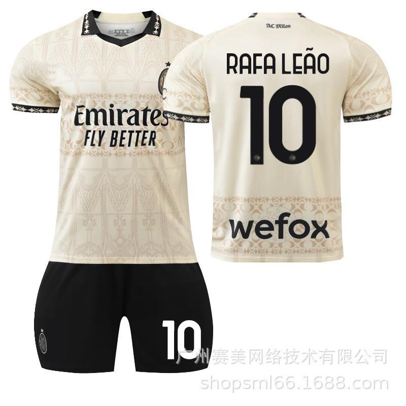 

2324AC Milan Four-passenger Football Uniform No. 9 Giroud 10 Leo 11 Ibrahimovic 22 Kaka Jersey Set 20#