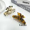 Luohe French Retro Tortoiseshell Acetate Shark Hair Clip for Women