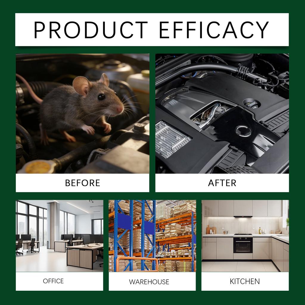 Rodent Repellent Spray Made with Essential Oils for Home Patio Garden Safe for Kids and Family Effective Point and Spray Application 60ml 2oz