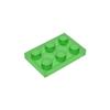 50PCS PLATE 2x3 DOTS Compatible with 3021 MOC Colors Galore Self-Locking Bricks Building Blocks Toys Accessories