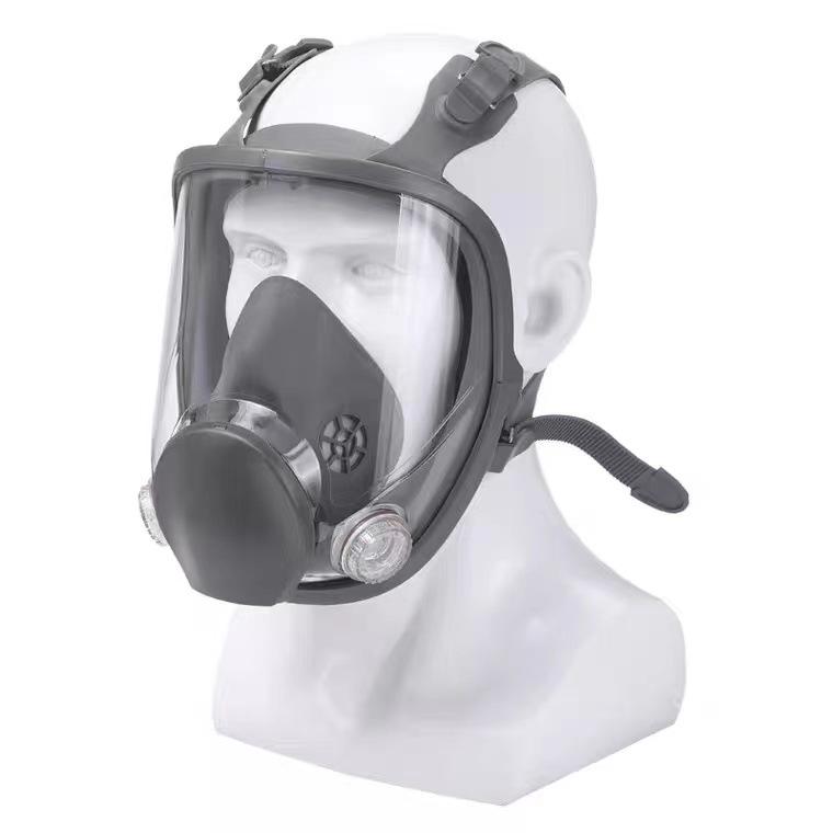 6800 Large Facepiece Gas Mask: Anti-Toxic Protection for Spray Painting, Chemical Industry, Pesticide Application, Wide Field of View Dust Defense.