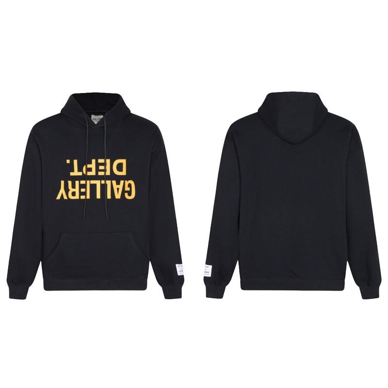 GALLERY DEPT Graffiti Letter Hooded Sweatshirt Unisex Oversized Streetwear Pullover Jacket Men Women
