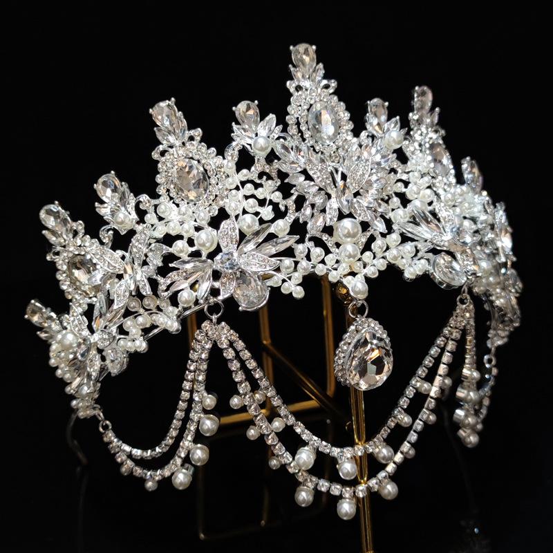 Księżniczka Korona Urodziny Osiemnaście Dorosły Kryształ Głowa Korona Premium Bridal Ślubne Nakrycia Głowy Internet Gwiazdy Kryształki