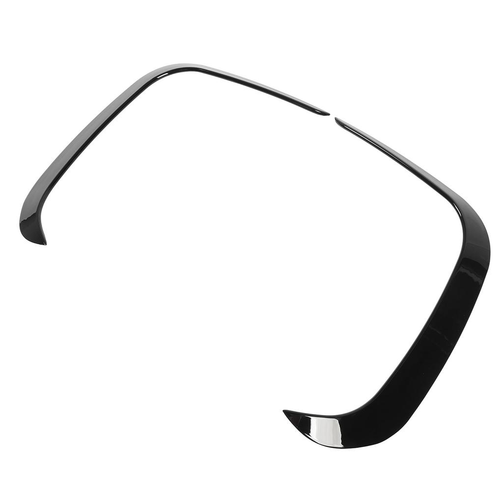 Front Bumper Fog Light Spoiler Glossy Black Enhances Vehicle Aerodynamics Front Bumper Side Splitter