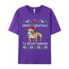Merry Christmas Frenchie Dog Ugly Christmas French Bulldog TShirts High Quality Cotton TShirt Brand New Cool