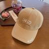 Hat women's autumn new baseball cap three-dimensional embroidery letters fashion sunscreen cap big head circumference