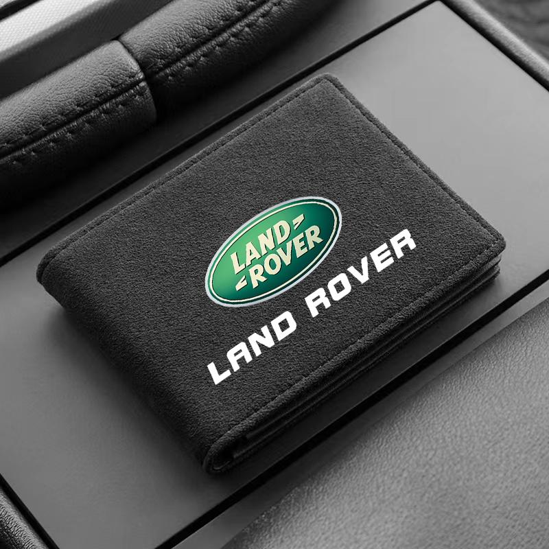 1 Stück Autoemblem Führerscheinhülle ID Kreditkartenhalter für Land Rover Discovery Range Rover Evpque Defender Auto Brillenetui Rover L322 L405