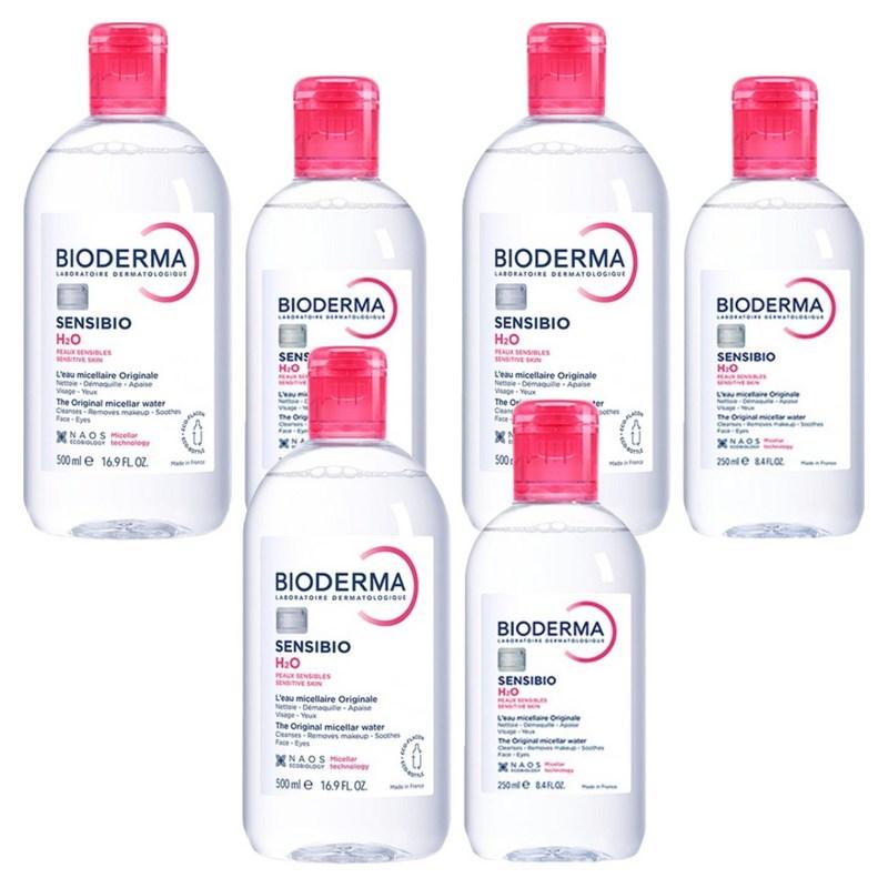 Bioderma Sensibio H2O Sensitive Cleansing Water Special Set 500ml + 250ml, 3 pcs