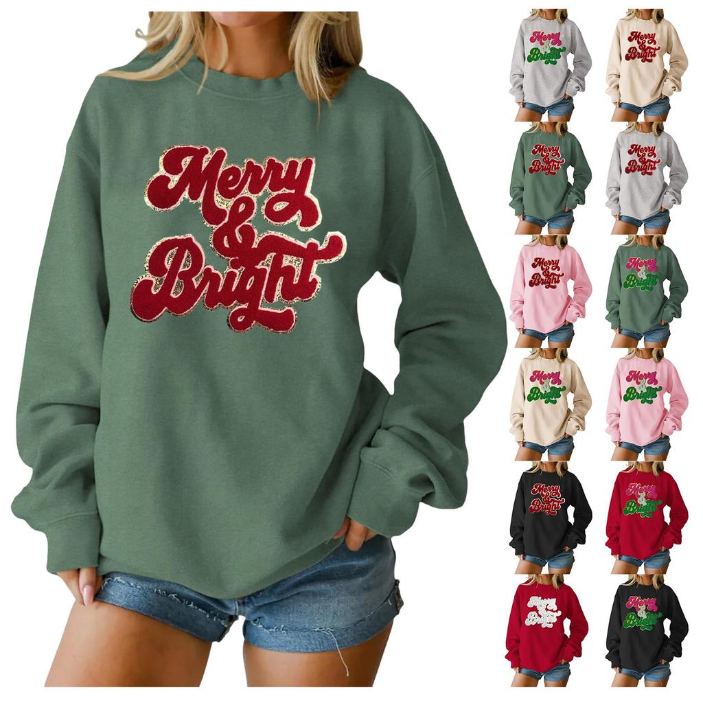 Ladies' Casual And Fashionable Long Sleeved Plush V-tie Pocket Plaid Printed Pullover Top