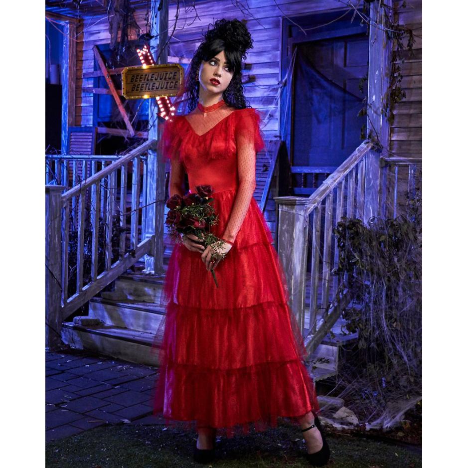 Rotes Zombie-Geist-Brautkleid Cospay Maskerade-Party-Show Halloween-Show-Kostüm