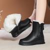 Women's Lightweight Comfortable Thick Sole Cold Warm Padded Snow Boots Non-slip Wear Outdoor Leisure Sports Martin Cotton Boots