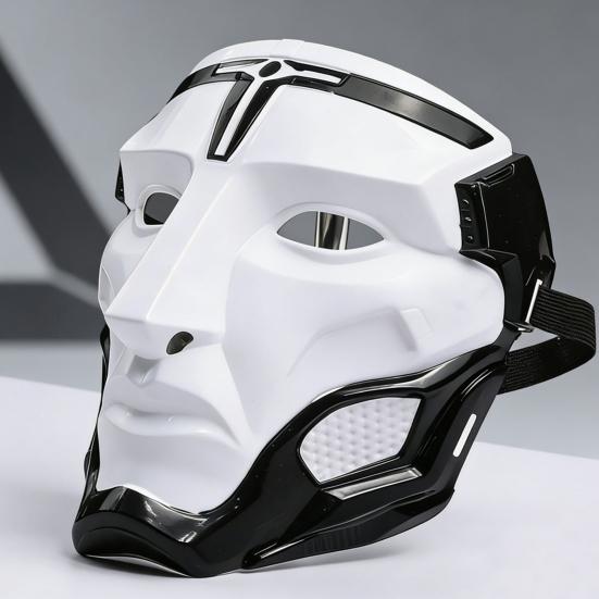 Mască de gardian de închisoare din plastic pentru petrecerea de Halloween, accesoriu de costum distractiv pentru adulți și copii