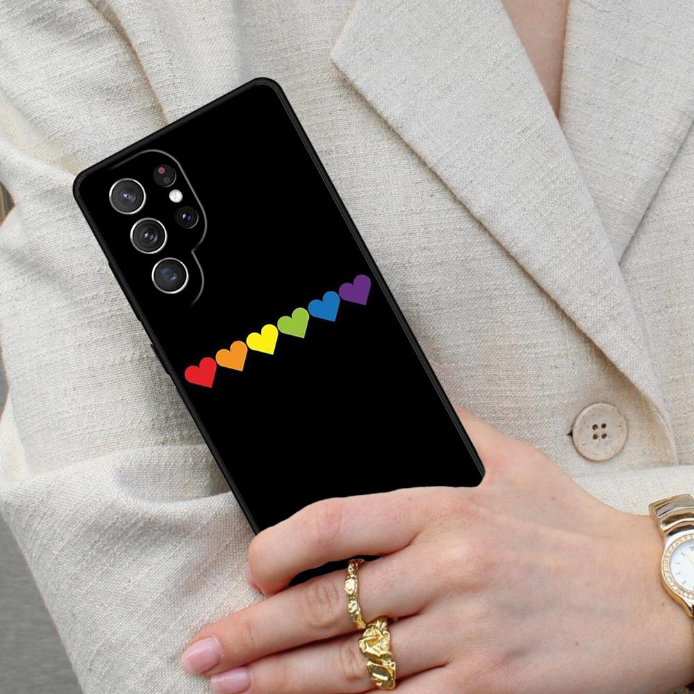 Gay Pride Flag LGBT Cell Phone Case for Samsung Galaxy S26 Ultra S25 S24 S23 S22 S21 S20 Note10 Cover